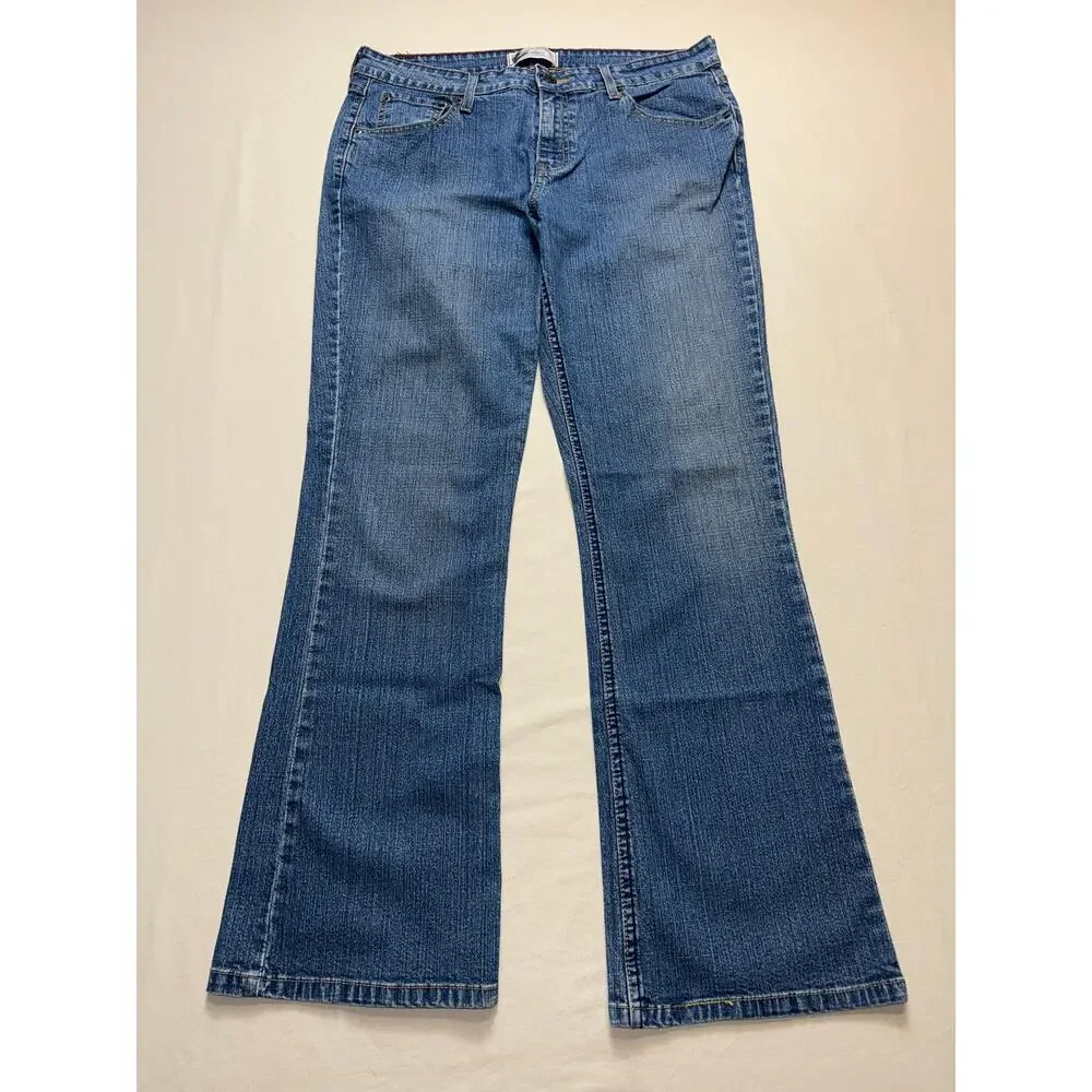 Womens Levi Strauss Signature Low Rise Bootcut Jeans‎ 12M Stretch Denim